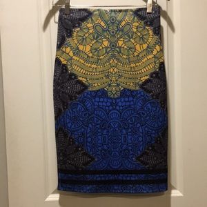 Anthropology women Jealous Tomato BodyCon pull on beach2happy hour skirt size S